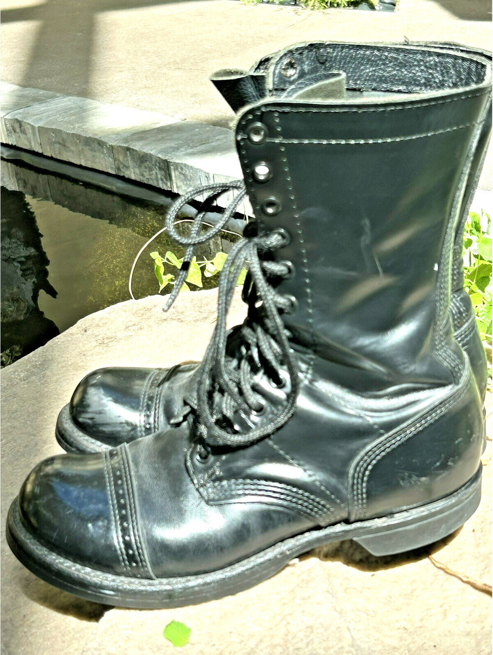 Corcoran 1515 Military Combat Paratrooper Jump Boots Black Leather Womens 8